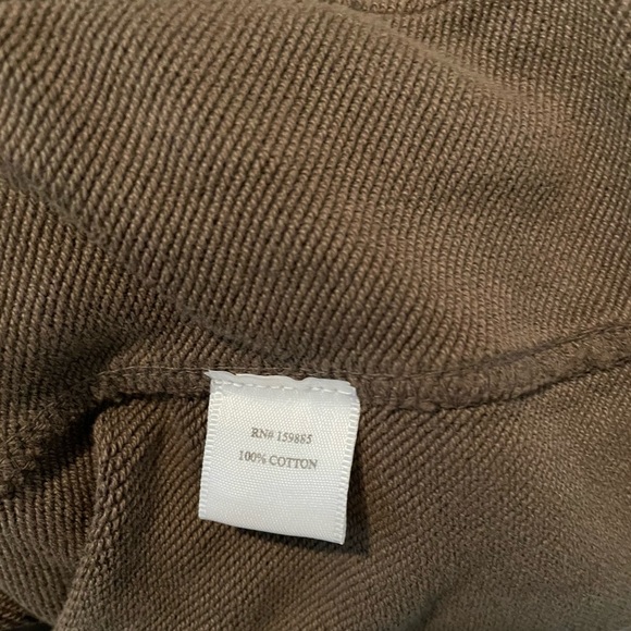 NWT BOBI TERRY UTILITY JACKET in OLIVE Women Size L - Picture 6 of 6